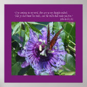 John 8 31:32 Print/Poster Poster (Vorne)