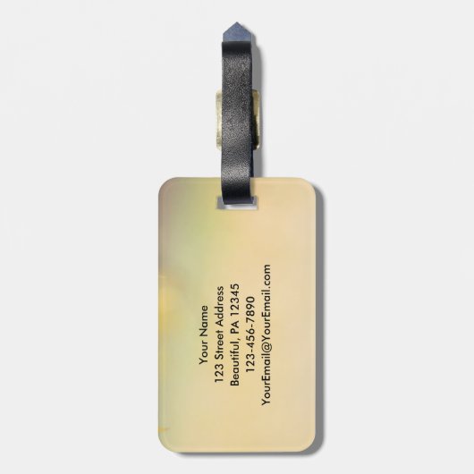 John 8:32 Die Wahrheit Set dir FREE Bibelverse Gepäckanhänger (Rückseite vertikal)