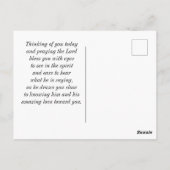 John 8:32 Die Wahrheit Set dir FREE Bibelverse Postkarte (Rückseite)