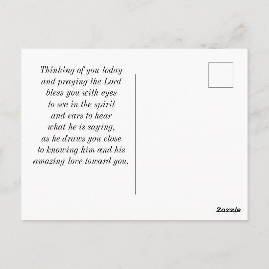 John 8:32 Die Wahrheit Set dir FREE Bibelverse Postkarte (Rückseite)