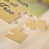 John 8:32 Die Wahrheit Set dir FREE Bibelverse Puzzle (Seite)