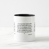 John 8:44 Bible Verse Scripture Zwei-Tone-Tasse Tasse (Zentrum)