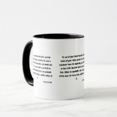 John 8:44 Bible Verse Scripture Zwei-Tone-Tasse Tasse (Vorderseite Links)