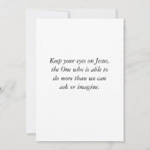 John 8 Jesus ist das Licht der Welt-Flachkarte (Rückseite)