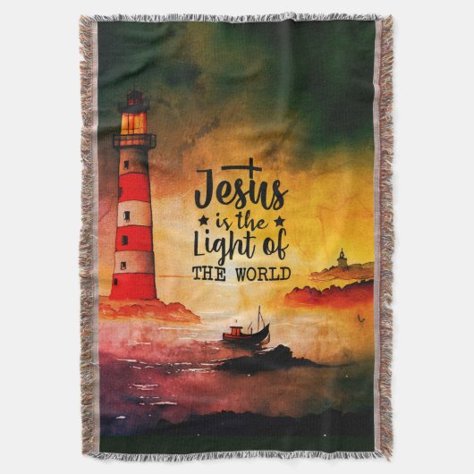 John 8 Jesus ist das Licht des Weltlighthouse Decke (Vorderseite Vertikal)