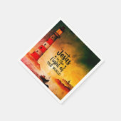 John 8 Jesus ist das Licht des Weltlighthouse Serviette (Ecke)