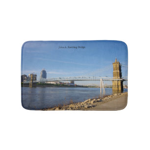 John A. Roebling Bridge bathmat Badematte
