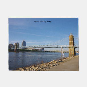 John A. Roebling Bridge Doormat Fußmatte