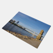 John A. Roebling Bridge Doormat Fußmatte (Schrägansicht)
