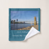 John A. Roebling Bridge Handtuchset Badhandtuch Set (Waschlappen)