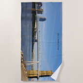 John A. Roebling Bridge Strandtuch (Vorderseite)