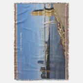 John A. Roebling Bridge wirft Decken (Vorderseite Vertikal)