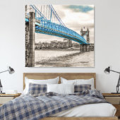 John A Roebling Suspension Bridge Leinwanddruck (Insitu (Schlafzimmer))
