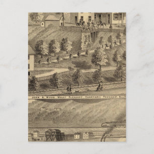 John A Wood and Son, Kohlehafen und Schleppboote Postkarte