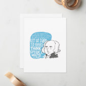 John Adams - Anführungskarte Mitteilungskarte (Vorderseite/Rückseite Beispiel)