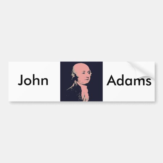 John Adams Autoaufkleber (Vorne)