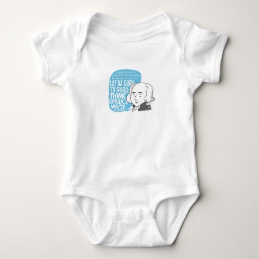 John Adams Baby Bodysuit Strampler (Vorderseite)