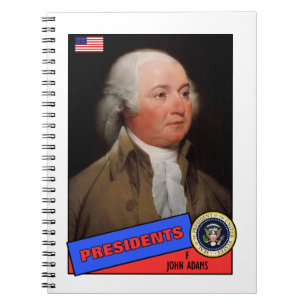 John Adams Baseball Card Notizblock