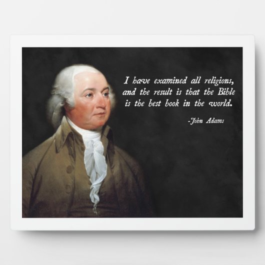John Adams Bible Fotoplatte (Vorderseite)