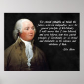 John Adams Christianity Poster (Vorne)