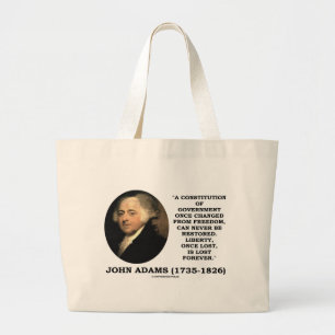 John Adams-Freiheit, sobald Lost für immer Jumbo Stoffbeutel
