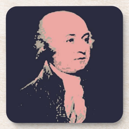 John Adams Getränkeuntersetzer (Vorderseite)