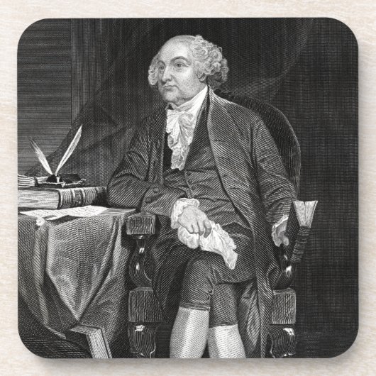 John Adams Getränkeuntersetzer (Vorderseite)