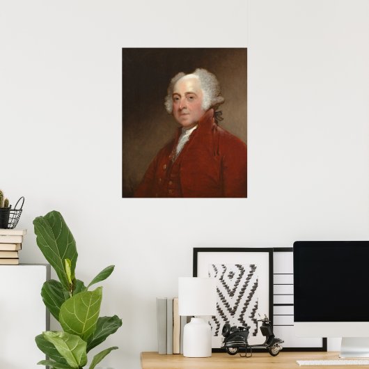 John Adams - Gilbert Stuart Fine Art Poster (Heimbüro)