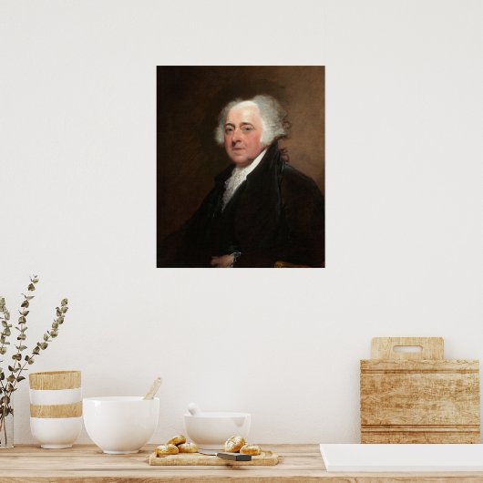 John Adams - Gilbert Stuart Fine Art Poster (Küche)