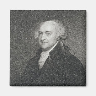 John Adams, graviert von James Barton Longacre Magnet