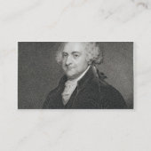 John Adams, graviert von James Barton Longacre Visitenkarte (Rückseite)