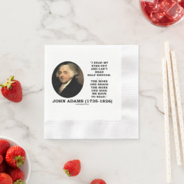 John Adams las meine Augen aus und kann nicht genu Serviette
