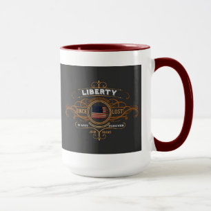 John Adams Liberty Zitat Tasse