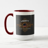 John Adams Liberty Zitat Tasse (Links)