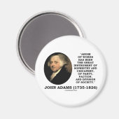 John Adams Missbrauch von Worten Sophistry Chicane Magnet (Vorderseite/Rückseite)