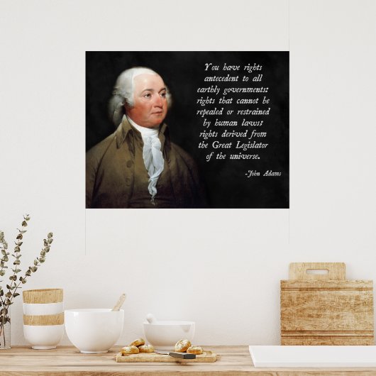 John Adams Natural Law Poster (Küche)