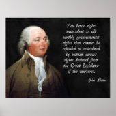John Adams Natural Law Poster (Vorne)
