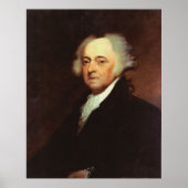 JOHN ADAMS Portrait von Asher B. Durand Print Poster (Vorne)