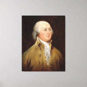 JOHN ADAMS Portrait von John Trumbull Print Leinwanddruck