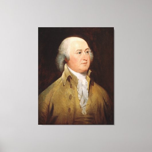 JOHN ADAMS Portrait von John Trumbull Print Leinwanddruck (Vorderseite)
