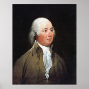JOHN ADAMS-Porträt durch Druck Johns Trumbull Poster