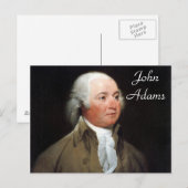 John Adams Postkarte (Vorne/Hinten)