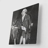 John Adams Quadratische Wanduhr (Winkel)