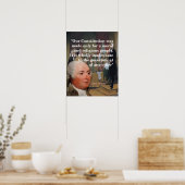 John Adams Quote On Our Constitution Poster (Küche)