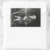 John Adams Rechteckiger Aufkleber (Tasche)