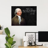John Adams Stubborn Poster (Heimbüro)