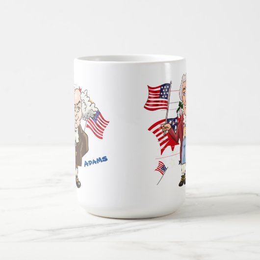 John Adams und Thomas Jefferson Kaffeetasse (Mittel)