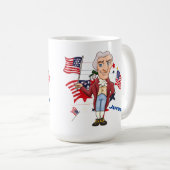John Adams und Thomas Jefferson Kaffeetasse (VorderseiteRechts)