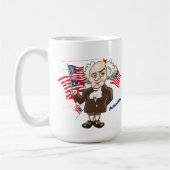 John Adams und Thomas Jefferson Kaffeetasse (Links)