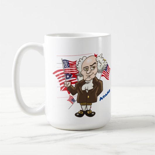 John Adams und Thomas Jefferson Kaffeetasse (Links)